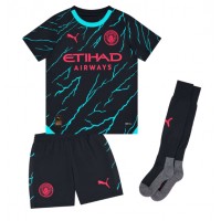 Manchester City Joao Cancelo #7 Fußballbekleidung 3rd trikot Kinder 2023-24 Kurzarm (+ kurze hosen)